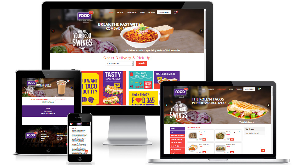 quick service restaurant website development